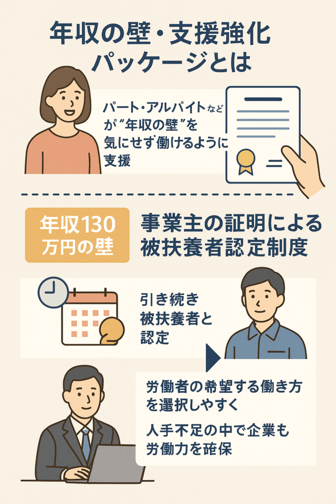 事業主の証明による被扶養者認定制度