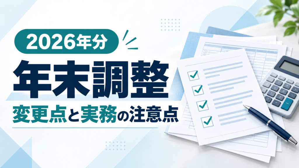 2026年年末調整